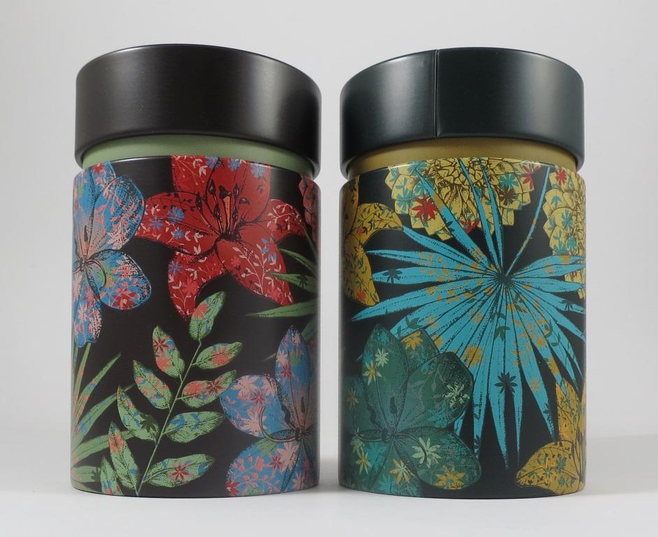 Floral-Paar-150_1 Dosenpaar mit floralem Muster