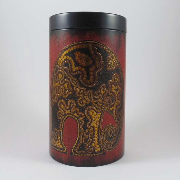 Dose_Elefant_gold_auf_rot_500 Dose Elefant gold auf rot, 500g