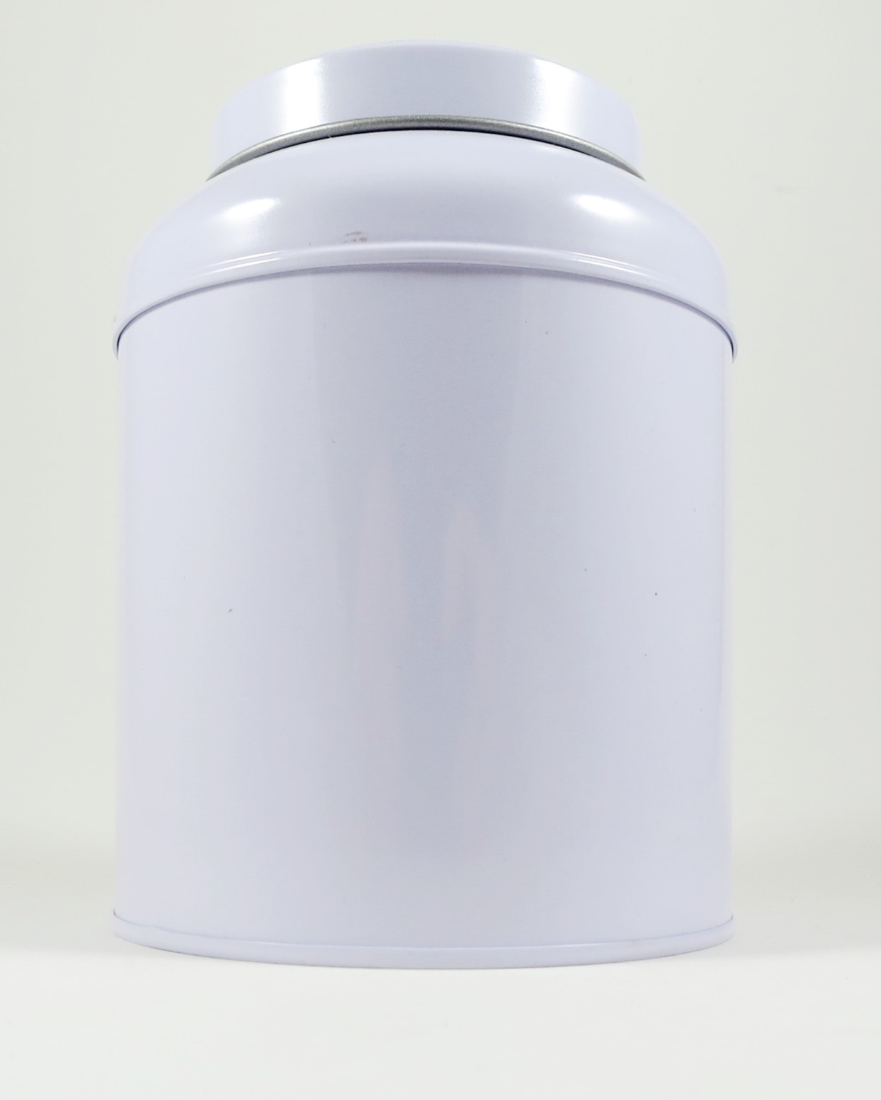 Domdeckeldose-weiss Runde Dose mit Innendeckel