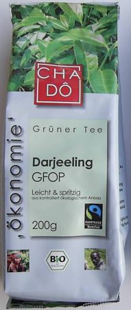 Fairtrade Darjeeling Grüntee BIO - 200g Packung